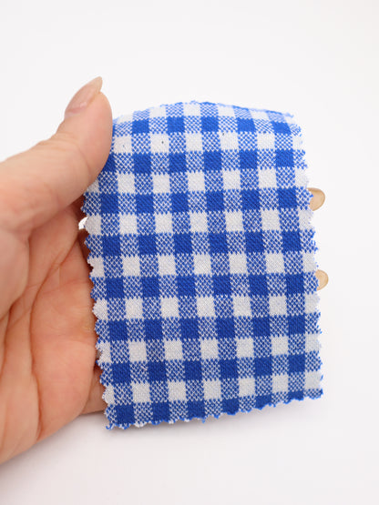 　【生地 布】ギンガムチェック柄 綿混ジャガード（ドッグウェア セットアップ向き）20色展開　26SS-149