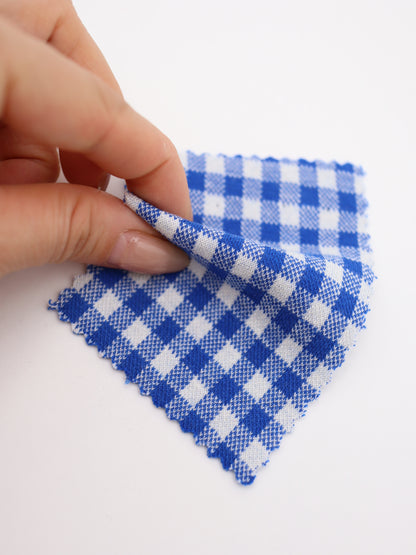 　【生地 布】ギンガムチェック柄 綿混ジャガード（ドッグウェア セットアップ向き）20色展開　26SS-149