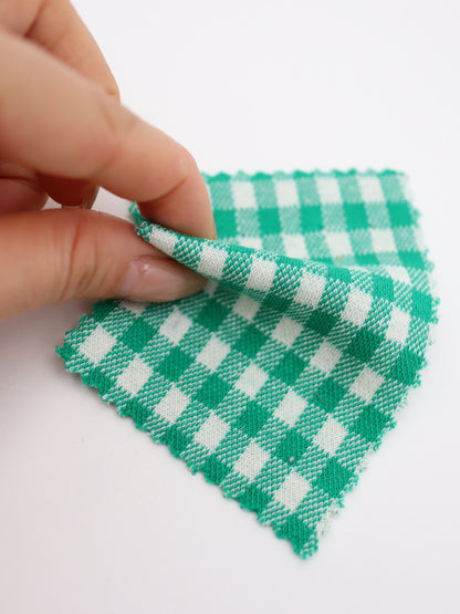 　【生地 布】ギンガムチェック柄 綿混ジャガード（ドッグウェア セットアップ向き）20色展開　26SS-149