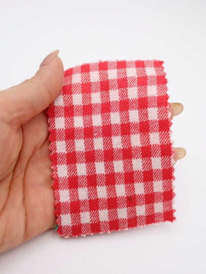 　【生地 布】ギンガムチェック柄 綿混ジャガード（ドッグウェア セットアップ向き）20色展開　26SS-149