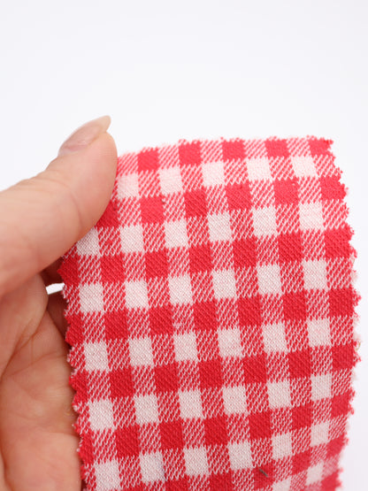 　【生地 布】ギンガムチェック柄 綿混ジャガード（ドッグウェア セットアップ向き）20色展開　26SS-149