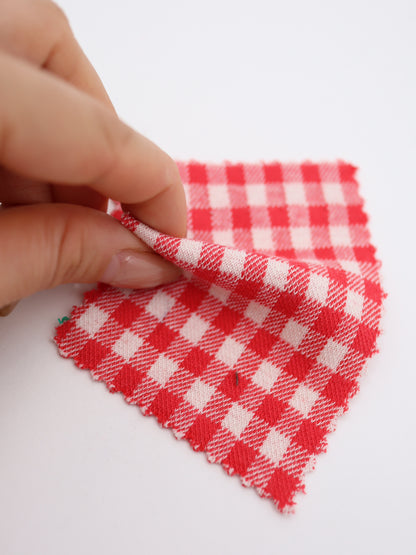 　【生地 布】ギンガムチェック柄 綿混ジャガード（ドッグウェア セットアップ向き）20色展開　26SS-149