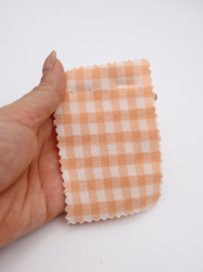 　【生地 布】ギンガムチェック柄 綿混ジャガード（ドッグウェア セットアップ向き）20色展開　26SS-149