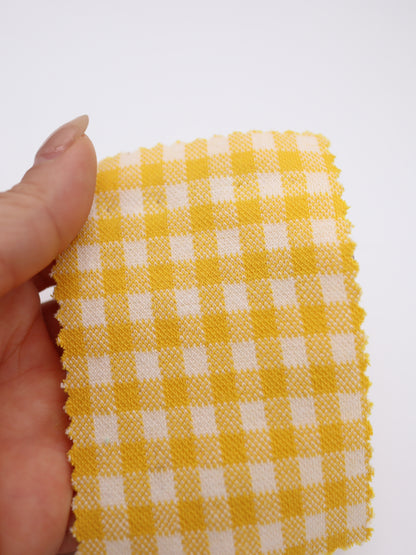 　【生地 布】ギンガムチェック柄 綿混ジャガード（ドッグウェア セットアップ向き）20色展開　26SS-149