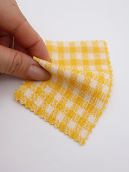 　【生地 布】ギンガムチェック柄 綿混ジャガード（ドッグウェア セットアップ向き）20色展開　26SS-149