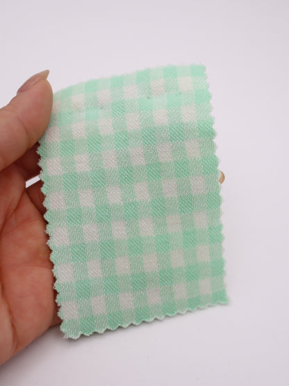 　【生地 布】ギンガムチェック柄 綿混ジャガード（ドッグウェア セットアップ向き）20色展開　26SS-149