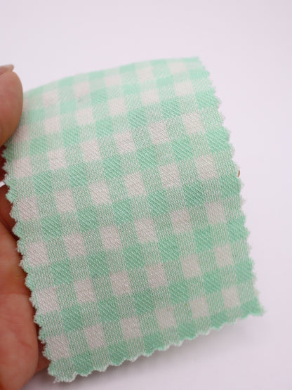 　【生地 布】ギンガムチェック柄 綿混ジャガード（ドッグウェア セットアップ向き）20色展開　26SS-149