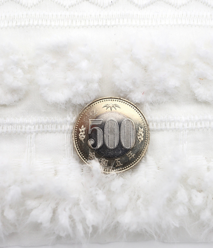 【25SS-138】起毛ボーダー刺繍シアータフタ　/0.5ｙあたり = ～1600円