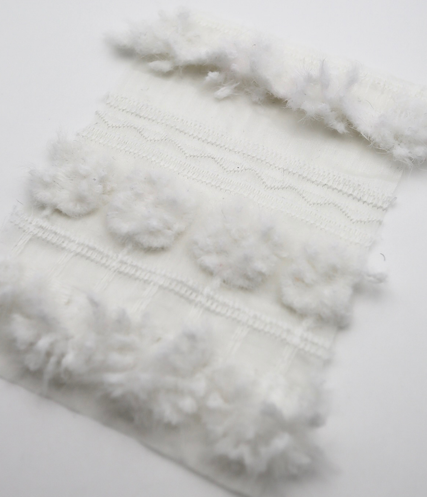 【25SS-138】起毛ボーダー刺繍シアータフタ　/0.5ｙあたり = ～1600円