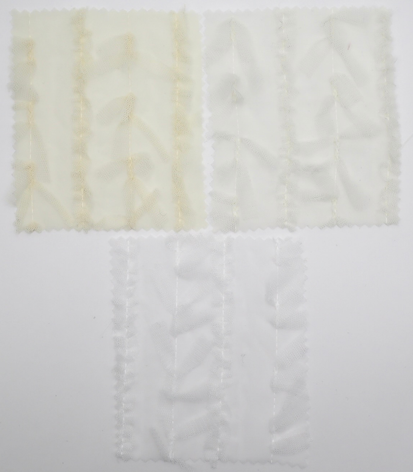 【25SS-063】チュールフリル×チュールリボン付きシフォン　/0.5ｙあたり = ～ 915円