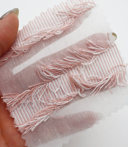 【25SS-308】フリンジジャガードシアーローン　/0.5ｙあたり = ～ 925円