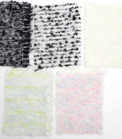 【25SS-064】ふわふわシャギーヤーン起毛ミックスツイード　/0.5ｙあたり = ～1340円