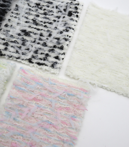 【25SS-064】ふわふわシャギーヤーン起毛ミックスツイード　/0.5ｙあたり = ～1340円