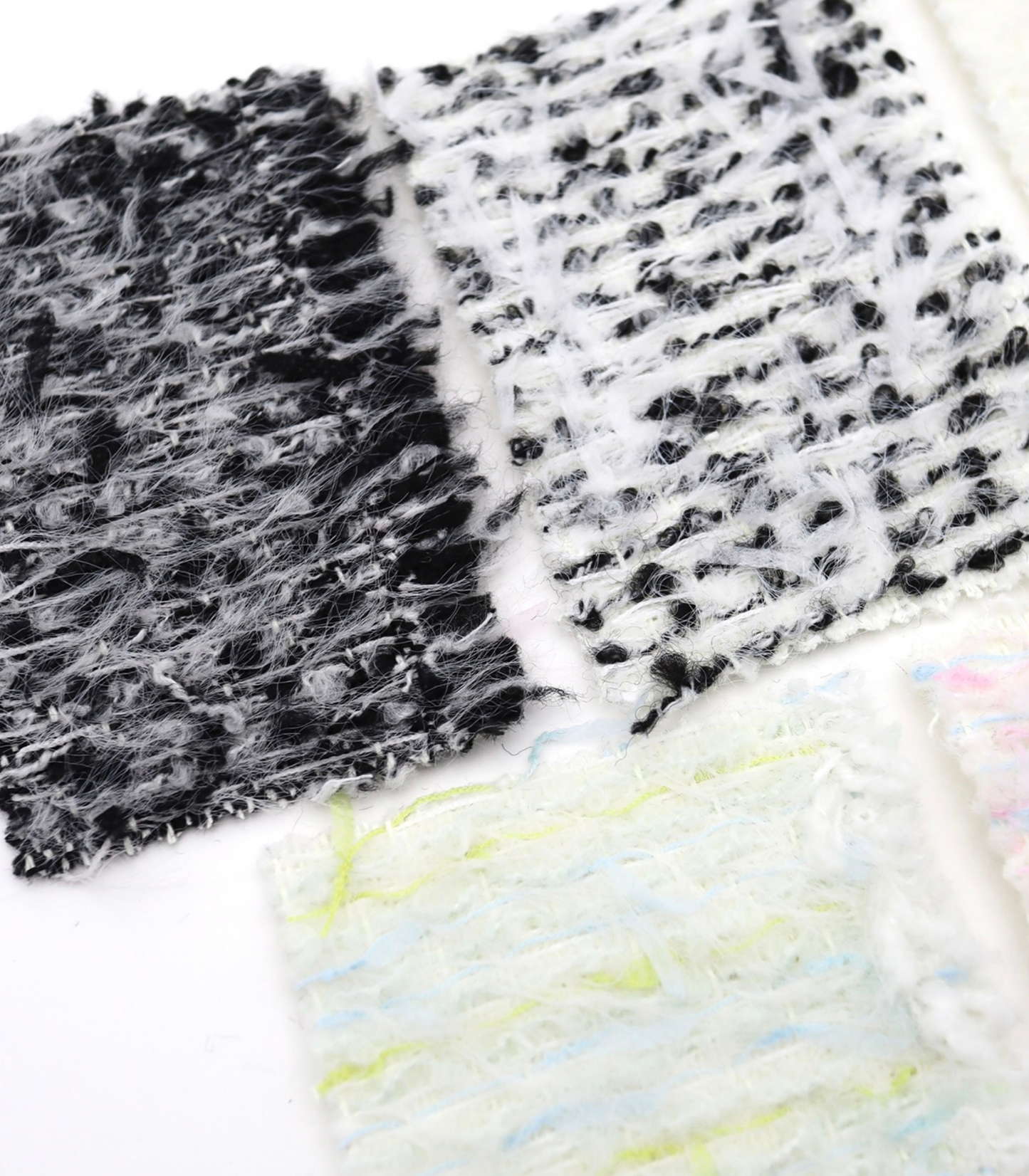 【25SS-064】ふわふわシャギーヤーン起毛ミックスツイード　/0.5ｙあたり = ～1340円