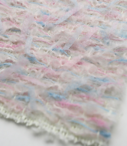 【25SS-064】ふわふわシャギーヤーン起毛ミックスツイード　/0.5ｙあたり = ～1340円