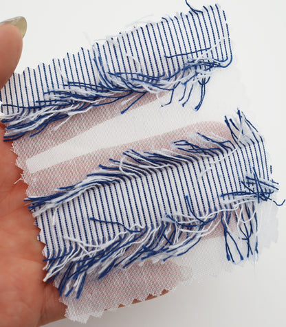 【25SS-308】フリンジジャガードシアーローン　/0.5ｙあたり = ～ 925円