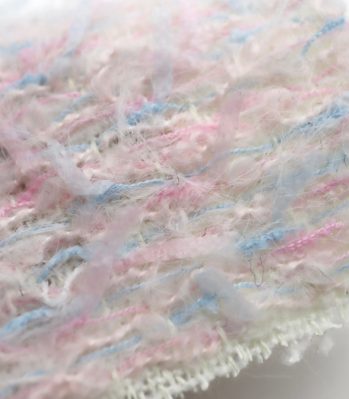 【25SS-064】ふわふわシャギーヤーン起毛ミックスツイード　/0.5ｙあたり = ～1340円