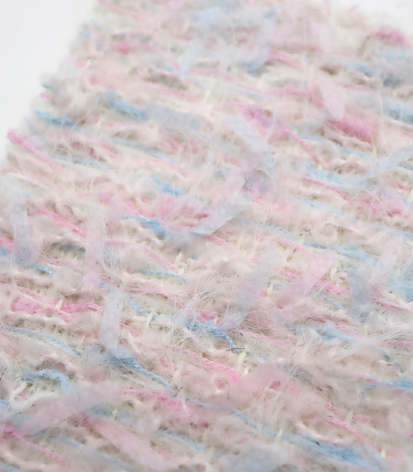 【25SS-064】ふわふわシャギーヤーン起毛ミックスツイード　/0.5ｙあたり = ～1340円