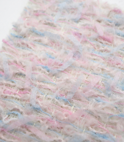 【25SS-064】ふわふわシャギーヤーン起毛ミックスツイード　/0.5ｙあたり = ～1340円