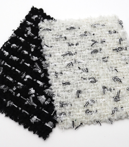 【25SS-142】チュールフリンジヤーンミックスツイード　/0.5ｙあたり = ～ 1290円