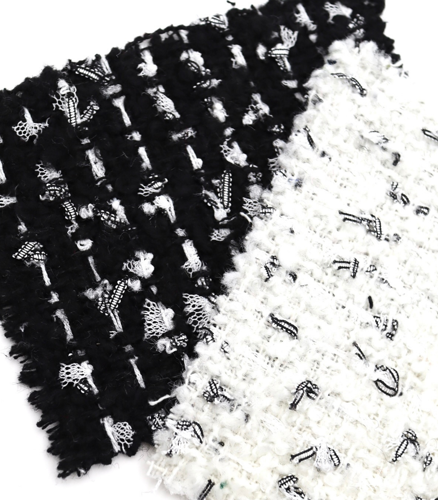 【25SS-142】チュールフリンジヤーンミックスツイード　/0.5ｙあたり = ～ 1290円