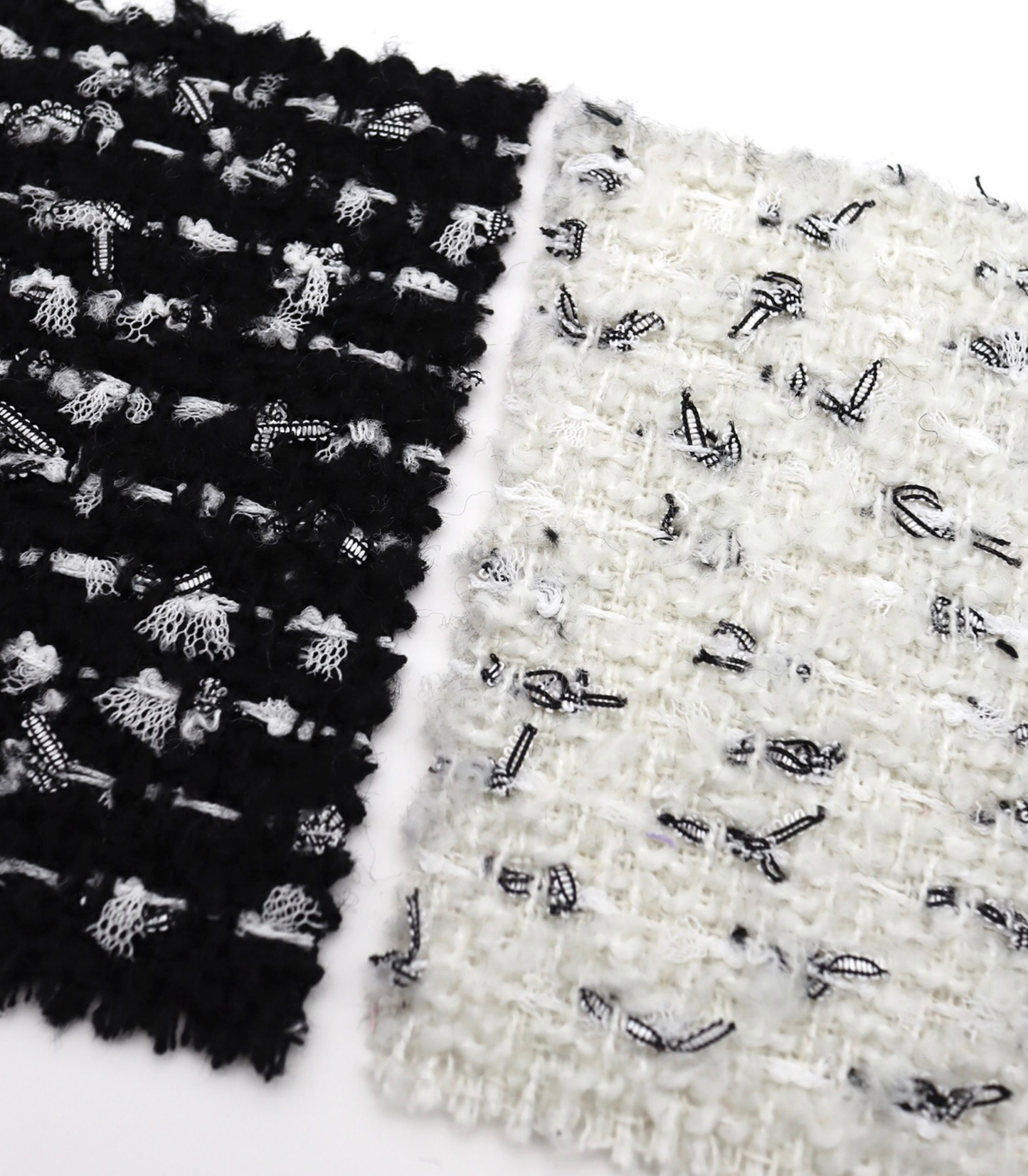 【25SS-142】チュールフリンジヤーンミックスツイード　/0.5ｙあたり = ～ 1290円