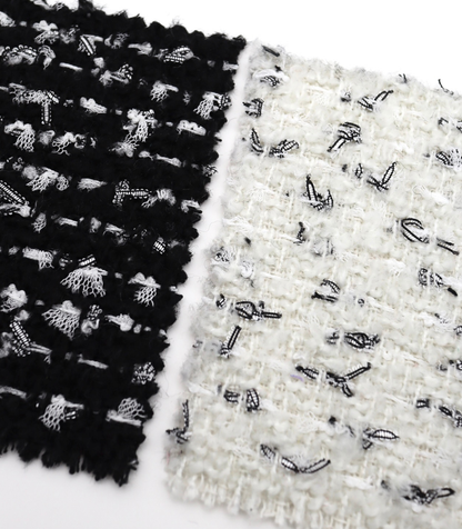 【25SS-142】チュールフリンジヤーンミックスツイード　/0.5ｙあたり = ～ 1290円