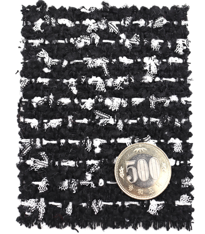 【25SS-142】チュールフリンジヤーンミックスツイード　/0.5ｙあたり = ～ 1290円