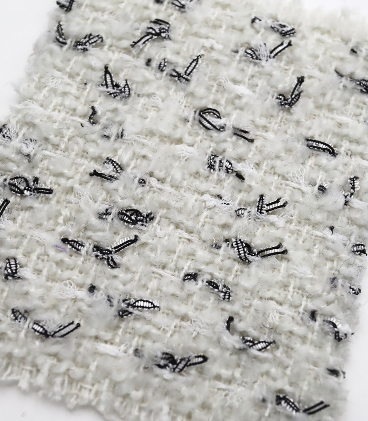 【25SS-142】チュールフリンジヤーンミックスツイード　/0.5ｙあたり = ～ 1290円