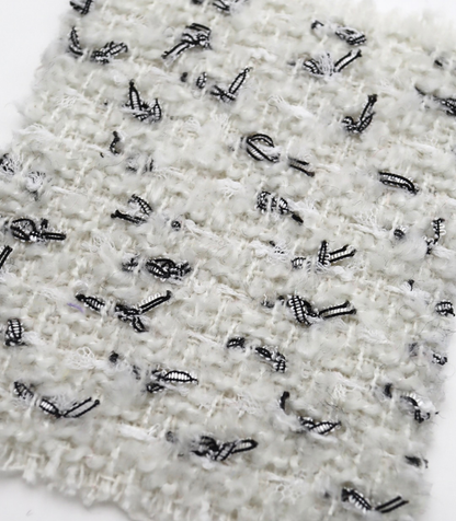 【25SS-142】チュールフリンジヤーンミックスツイード　/0.5ｙあたり = ～ 1290円