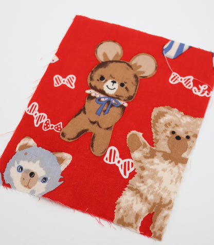 【25SS-236】アニマルズ×リボンプリント綿ローン　/0.5ｙあたり = ～685円