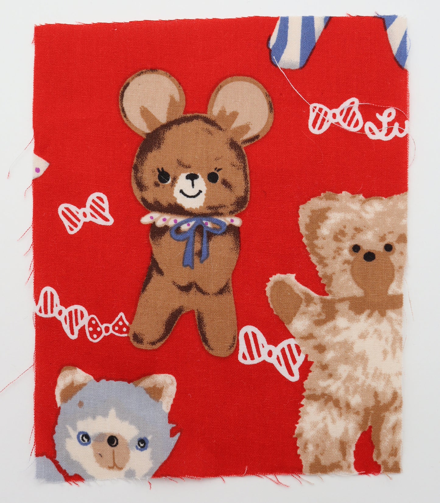 【25SS-236】アニマルズ×リボンプリント綿ローン　/0.5ｙあたり = ～685円