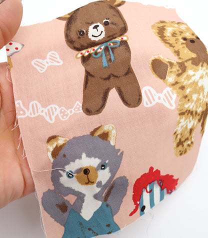 【25SS-236】アニマルズ×リボンプリント綿ローン　/0.5ｙあたり = ～685円