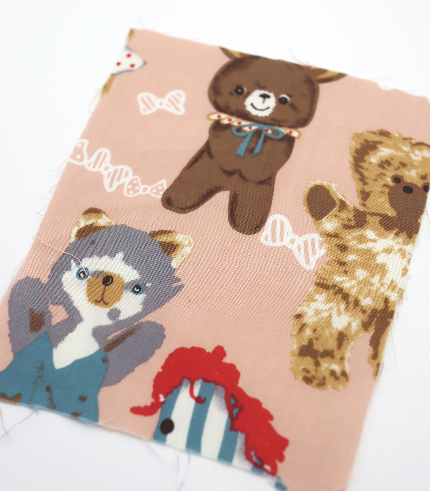 【25SS-236】アニマルズ×リボンプリント綿ローン　/0.5ｙあたり = ～685円