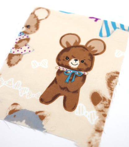 【25SS-236】アニマルズ×リボンプリント綿ローン　/0.5ｙあたり = ～685円