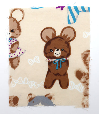 【25SS-236】アニマルズ×リボンプリント綿ローン　/0.5ｙあたり = ～685円