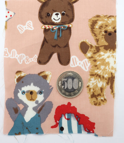 【25SS-236】アニマルズ×リボンプリント綿ローン　/0.5ｙあたり = ～685円