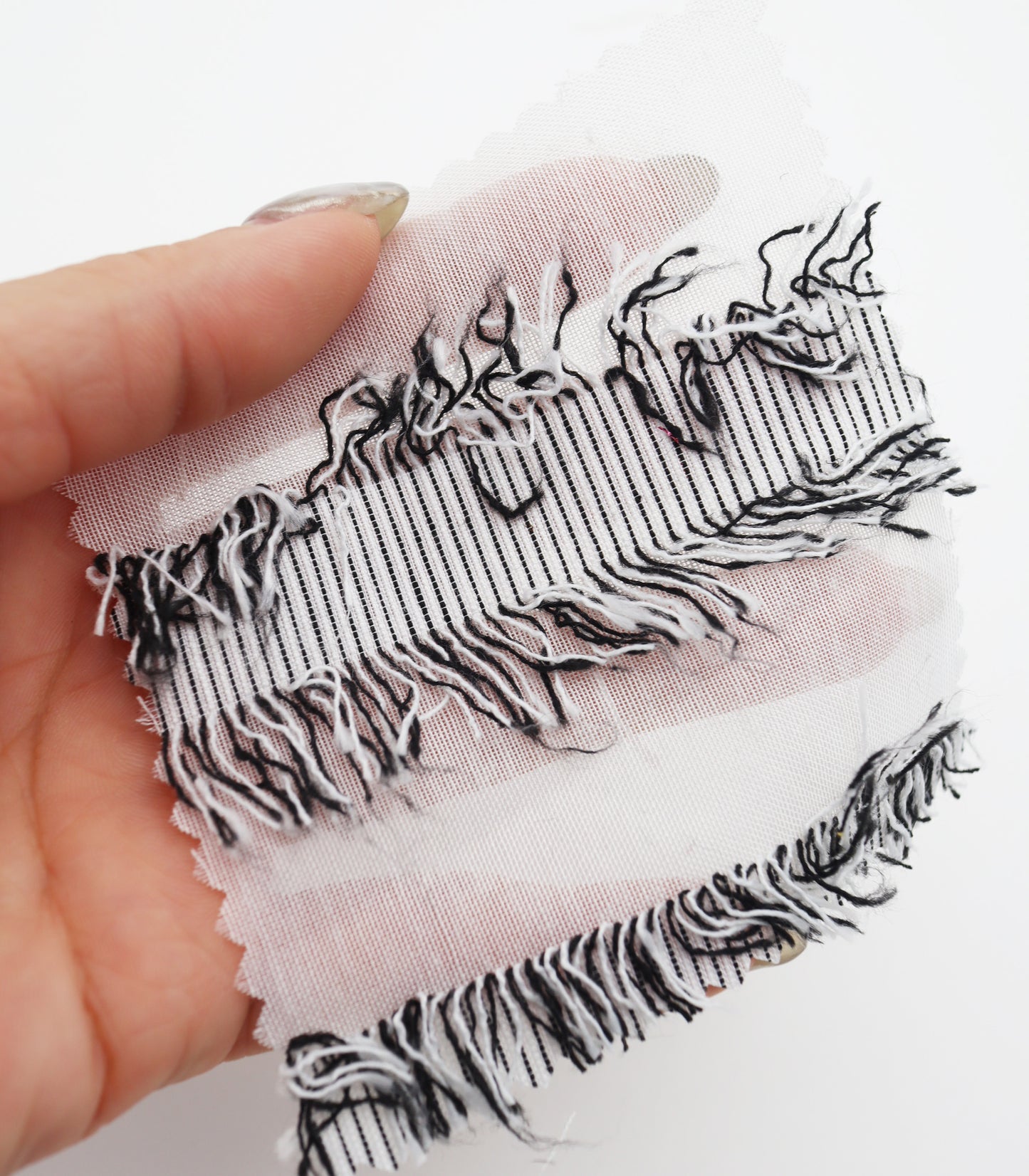 【25SS-308】フリンジジャガードシアーローン　/0.5ｙあたり = ～ 925円