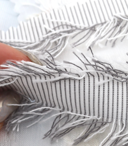 【25SS-308】フリンジジャガードシアーローン　/0.5ｙあたり = ～ 925円