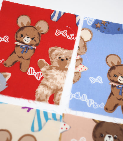 【25SS-236】アニマルズ×リボンプリント綿ローン　/0.5ｙあたり = ～685円