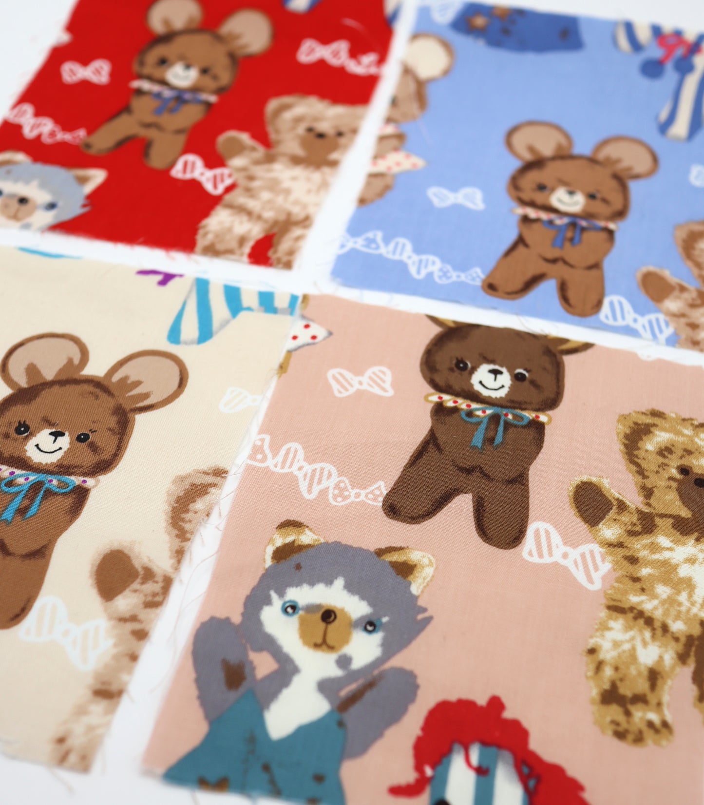 【25SS-236】アニマルズ×リボンプリント綿ローン　/0.5ｙあたり = ～685円