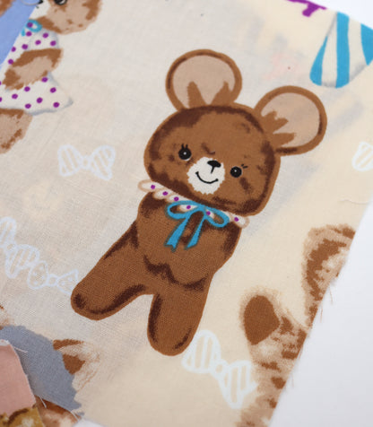 【25SS-236】アニマルズ×リボンプリント綿ローン　/0.5ｙあたり = ～685円