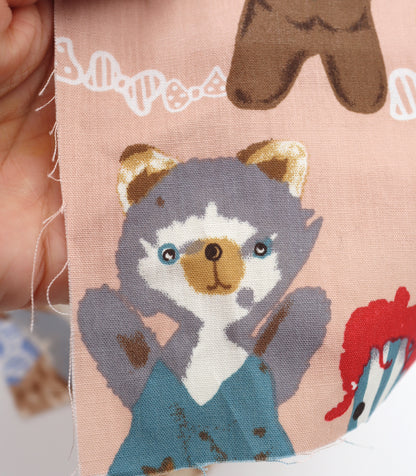 【25SS-236】アニマルズ×リボンプリント綿ローン　/0.5ｙあたり = ～685円