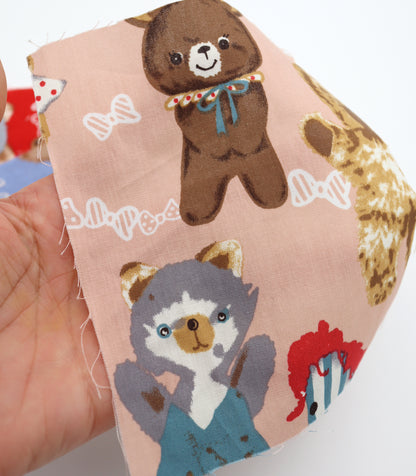 【25SS-236】アニマルズ×リボンプリント綿ローン　/0.5ｙあたり = ～685円