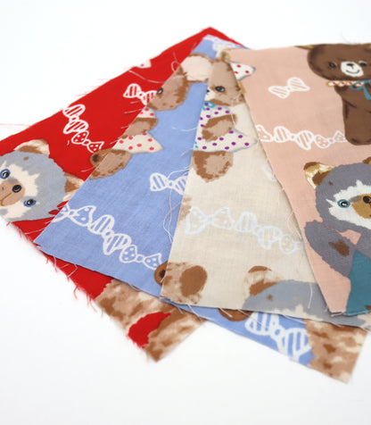 【25SS-236】アニマルズ×リボンプリント綿ローン　/0.5ｙあたり = ～685円