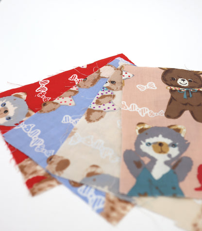 【25SS-236】アニマルズ×リボンプリント綿ローン　/0.5ｙあたり = ～685円