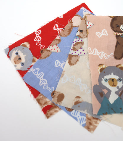 【25SS-236】アニマルズ×リボンプリント綿ローン　/0.5ｙあたり = ～685円