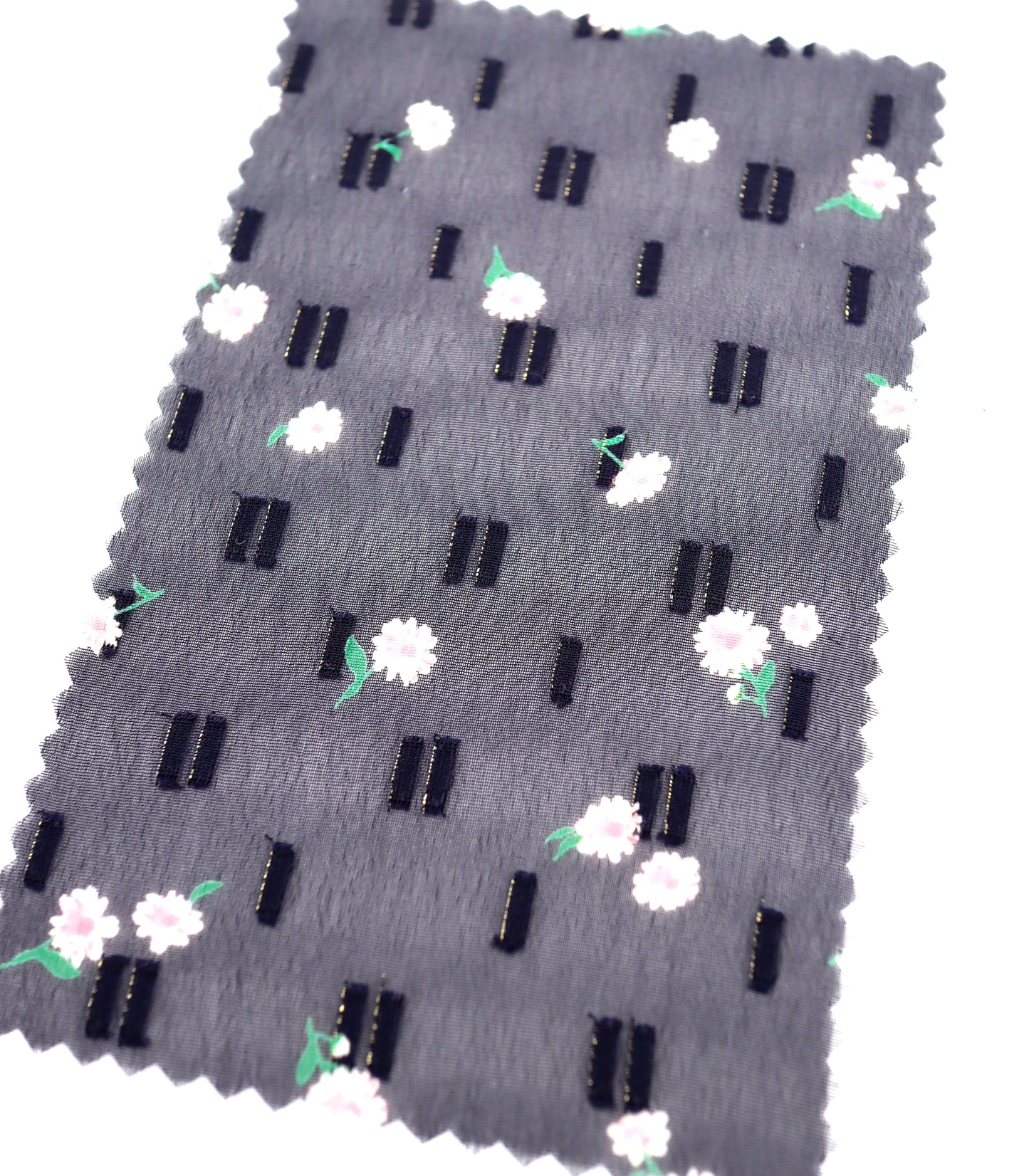 【25SS-237】小花柄プリントカットドビーシフォン　/0.5ｙあたり = ～785円