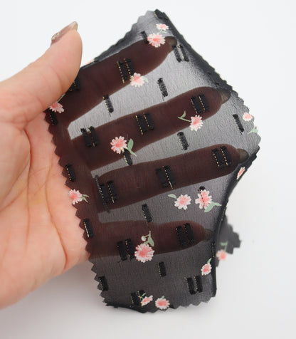 【25SS-237】小花柄プリントカットドビーシフォン　/0.5ｙあたり = ～785円