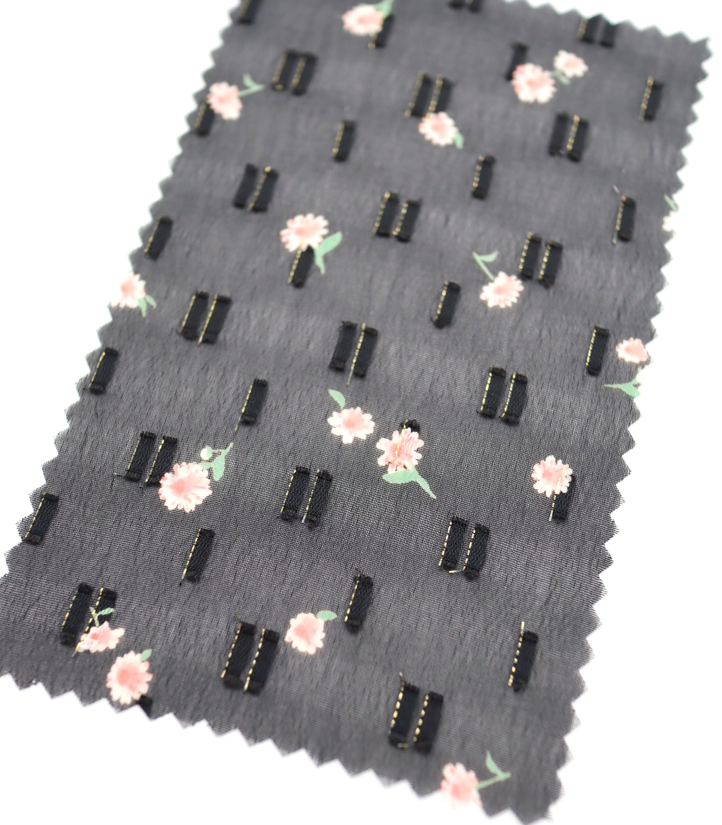 【25SS-237】小花柄プリントカットドビーシフォン　/0.5ｙあたり = ～785円